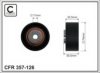 CAFFARO 357-126 Deflection/Guide Pulley, v-ribbed belt